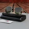 نظارة شمسية طيار رجال خمر الرجعية الطيران شمس النظارات البصرية الأمريكية العلبة الأصلية العلبة Gafas de Sol Hombresunglasses