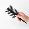 Spazzole per capelli nere Pettine per tintura a doppia faccia da parrucchiere usa e getta 1 pz