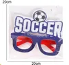 Gafas marco de deportes tema deportiva Decoración de fiesta de fútbol FIENTA Gafas de sol de plástico Fun atmósfera de tiro de tiro