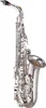 Sopransaxophon SC-W037 Neusilber, hochwertiges, gerades B-Saxophon, Musical mit Hartschalen