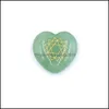 Kunst en ambachten 22 mm hart liefde symbool chakra set reiki natuursteen kristallen stenen polijsten rock kwarts yoga energie bead sports2010 dhbw7