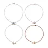2022 Designer Short Pearl Rhinestone Orbit Halsband Clavicle Chain Baroque Pearl Choker Halsband för kvinnor Smycken Gift