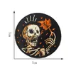 Sewing Notions Skull With Autumn Maple Leaf Embroidery Patches For Clothing Shirts Bags Custom Iron On Patch