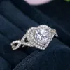 Coeur cubique zircone bague de mariage pour les femmes de bonne qualité élégant accessoires féminins amour cadeau bijoux de mode