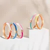 Open Drop Oil Bracelet Geometric Color Matching Jewelry bangles Enamel Bracelet Europe and America Cross Border Exclusive