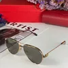 Very Popular high quality Man and Woman Designer Sunglasses new selling world famous fashion show Silver and gold Framed Glasses Box Packing