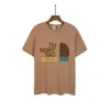 T-shirt pour hommes et femmes Tide Brand T-shirt commun Col rond Lettres de printemps et d'été High Street Tendance ample Vêtements hip-hop à manches courtes