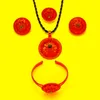 Серьговые ожерелье Эфиопское кольцо серьги набор классических мод