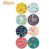 Party Decoration 50/500PC Exclusive Gift Stickers Thank You Label Merry Christmas Thanksgiving Day Sticker Baking Package