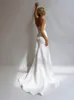 Elegant Luxury Sexy Pearl Mermaid Wedding Dresses Spaghetti Straps Sweetheart Pearls Satin Bridal Gowns Custom Made Dress Vestido De Novia