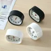 Plastic Pointer Clock Bedside Electronic Mute Alarms Clock Student Portable Square Alarm Clocks Desktop Round Small Ornaments BH7254 TYJ