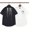 Kolorowe litery Drukuj koszule męskie Designer mody mężczyźni mężczyźni Kobiety T-shirty Casual Streetwear Letnie TEE TOPS