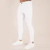 Mäns jeans herrbyxor 2022 Fall White Ripped European och American Black Slim High midjekläder