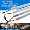 높은 밝기 30cm 40cm LED 튜브 강성 라이트 스트립 2835 LED 형광 플러드 라이트 튜브 바 산업 쇼케이스 디스플레이 램프 220V