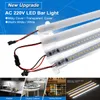 Yüksek parlaklık 30cm 40cm LED Tüpler Rijit Light Strip 2835 LED Floresan Taşlı Tüp Çubuğu Endüstrileri Vitrin Ekran Lambası 220V