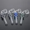 Heady Pyrex Glass Oil Burner Pipes Smoking Pipe Colorful Flower Style Spoon Tobacco Hand Pipe Smoking Accessories sw139 140