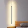 Pendant Lamps Modern Line LED Lights Black/Gold Ceiling Suspended Lamp Bedroom Living Room Hanging Kitchen FixturesPendant
