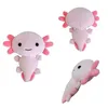 Peluche Kawaii Animal Figure Jouet Dessin Animé Rose Gris Axolotl Poupée En Peluche 20cm Cadeaux Pour Enfants Filles 220629