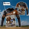 PLstar Cosmos 3DPrint est Nome personalizzato Bull Riding Unique Unisex Uomo Donna Hrajuku Streetwear Felpe con cappuccio Felpa con zip W 1 220713