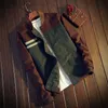 Marca verde casual adolescenti giacca giacche da uomo couverture colletto manica lunga bomber tattico militare mens cappotto sottile 4xl 2203213364888