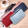 Ladies Zipper Purse Large Capacity PU Leather Wallet Female Long Slim Credit Card Holder Simple Clutch Bag Handbag Women Wallets