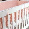 Double Crepe Baby Crib Bumpers Cotton Thicken Cribs Anti-collision Around Cushion Cot Protector Pillows Room Bed Decor G220421