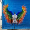 Feestdecoratie volwassenen van hoge kwaliteit kleurrijke veer angel wing shoot accessoires creatief po large props studio novel decorationsparty