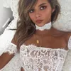 Bustier Corsetti Sexy Women Lace Off Spalla Tube Top Senza spalline See Through Short Sleeve Summer Lingerie Crop Top UnderwearBustier