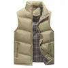 Mode hommes gilet hiver hommes marque mâle coton rembourré vers le bas gilet veste et manteau chaud gilets Stra22