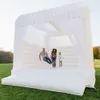 Mariage Commercial White Bounce House Uppblåsbar Jumper Bouncer Bouncing Castle Playhouse för bröllop332V