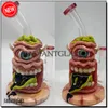 Exsiqusite 7 "Glass Bong Cult Evil Heady Bong Bong Eye Monster Ghonecomb Small Mini Dab Rig Oil Rigs 14mmボウル