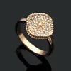 Liebe Hochzeit Blatt Ringe Diamant Charm Armreif Ring Designer Jewerly Luxuriöse 14K 18K Roségold versilbert Echte Liebhaber Frauen Geschenk