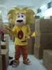 2022 Costume della mascotte del leone giallo di Halloween 2022 Personaggio a tema dei cartoni animati Festival di carnevale Vestito operato Natale Taglia per adulti Festa di compleanno Abito da esterno