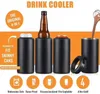 12 once Slim Can Cooler Acciaio inossidabile Silver Beer Cold Keeper Doppia parete isolata Vuoto Cola Bevanda Bevanda Porta lattina di birra F0412