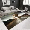 Carpets Elephant 3D Mats For The Floor Large Animal Carpet Living Room Nordic Luxury Style Black Home Decor Bedroom RugCarpets