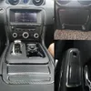 Jaguar XJ XJL için 2010-2018 İç Merkez Kontrol Paneli Kapı Tutucu Karbon Fiber Çıkartmalar Çıkartmalar Araç Stil Kesilmiş Vinil199Q