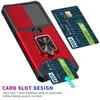 カードスロット衝撃電話のケース付きフィンガーホルダーキックスタンドケースSamsung Galaxy S22とS21 FE Note 20 Ultraのカバー