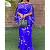 الفساتين غير الرسمية فستان الأزياء الفاخرة نساء 2022 صيف طباعة أفريقية أنثى رداء أنيقة تونك ماكسي خمر