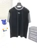 T-shirt con pannello girocollo a manica corta con stampa in cotone di alta qualità primavera ed estate 2022ss Taglia: m-l-xl-xxl-xxxl Colore: nero bianco 7G8h7h5