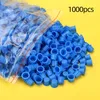 Dövme Renkli Kupa 1000 PCS MAVİ BAZI PLASTİK YOK Büyük