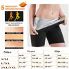 Kvinnor Bastu byxor Thermo Sweat Lings Slimming Body Shaper Mage Control Fitness Workout Suit midjetränare Slimning Shorts L220802