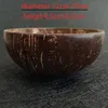 6 Sztuk Czysty Naturalny Kokosowy Znakomity Wykwintne Wykwintowane Rękodzieła Gospodarstwa Gospodarstwa Gospodarstwa Gospodarstwa Gospodarskiego Zestaw łyżki Sałatka Owoce Ramen Bowl Shell 220408