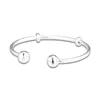 925 Argent Bracelet Charms Or Rose Serpent Chaîne Style Perles Fit Pandora Bracelet Bijoux DIY