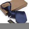 Bow Ties Men Zipper Tie Lazy Fashion 8cm Business Necktie For Man Easy To Pull Rope Neckwear Wedding 1200 Knitting DensityBow