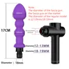 Fascia Massage Gun Accessoires Automatische sexy machine telescopische vibrator dildos penis speelgoed voor koppels vrouwelijke masturbator