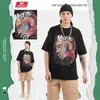 Sii abbigliamento da uomo | T-shirt da uomo di marca di moda Hip Hop High Street a manica corta con stampa fronte e retro estate 2022 New Death