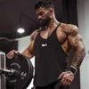 Men's Tank Tops Black Bodybuilding Men Gym Fitness Cotton Sleeveless Shirt Stringer Singlet Male Summer Casual Vest Training ClothingMen's