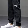 Streetwear Hip Hop Cargo Broek Heren Imiteren Jeans Elastische Harun Joggers Grijze Broek in Lente en Zomer 220325