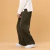 Мужские брюки 897504629 Мужские вельветовые брюки для мужчин и женщин, прямые мешковатые японские винтажные брюки большого размера, весна-осень, широкие брюки для пар