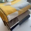 Design -Wurfdecke echte Wollkaschmirbeschilderung verdicken Decken klassisches Muster mit Logo